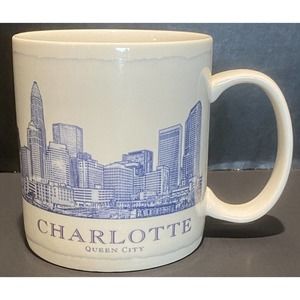 Starbucks 2008 CHARLOTTE Architect Skyline City Series Coffee Mug 18 oz